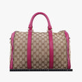 Sherry Line beige×rose Canvas×Leather 247205 I015853398シェリーライン ベージュ×ローズ キャンバス×レザー 247205 I015853398