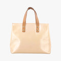 Secondhand Louis Vuitton Reade PM Beige Vernis M91144 handbag | stylenewstar