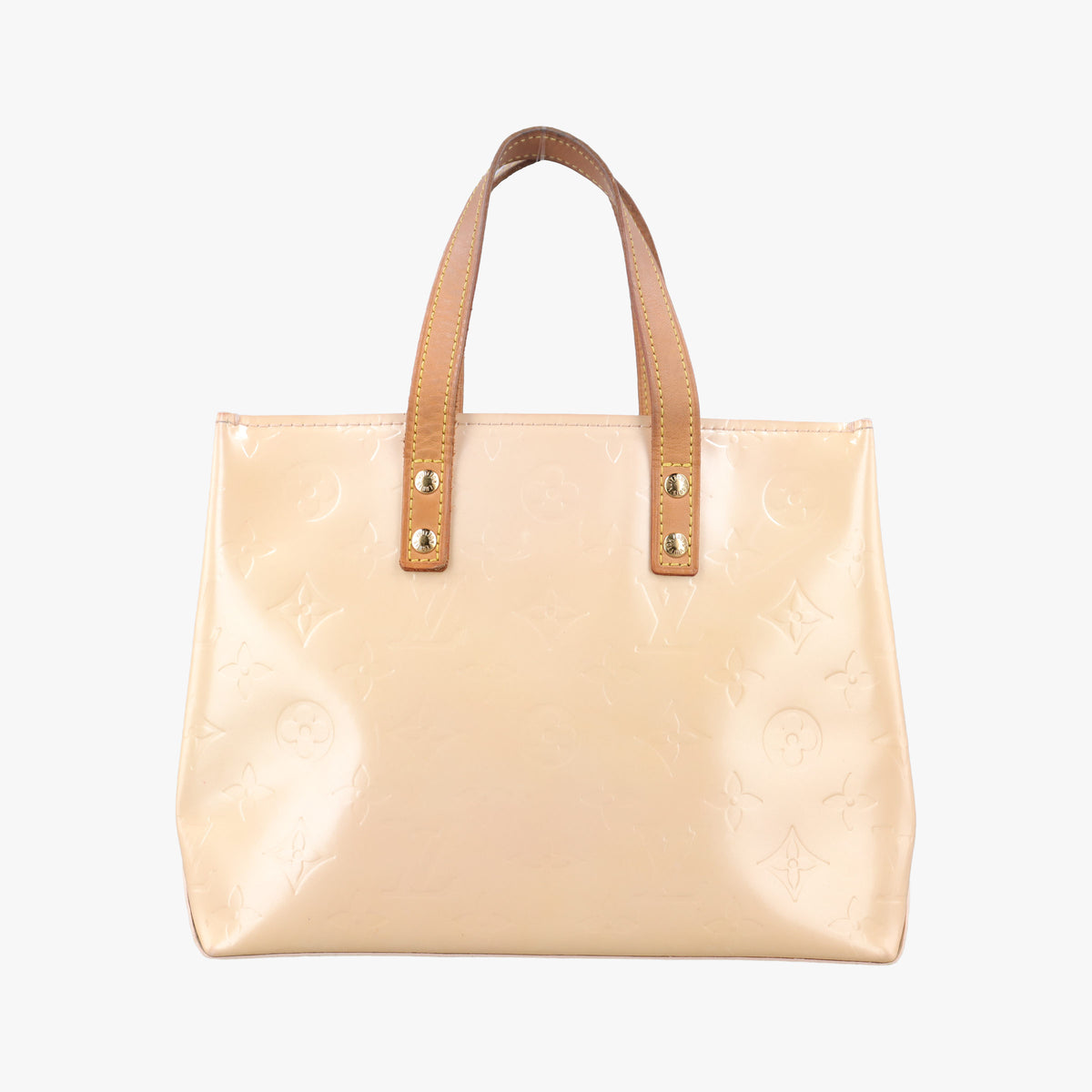 Secondhand Louis Vuitton Reade PM Beige Vernis M91144 handbag | stylenewstar
