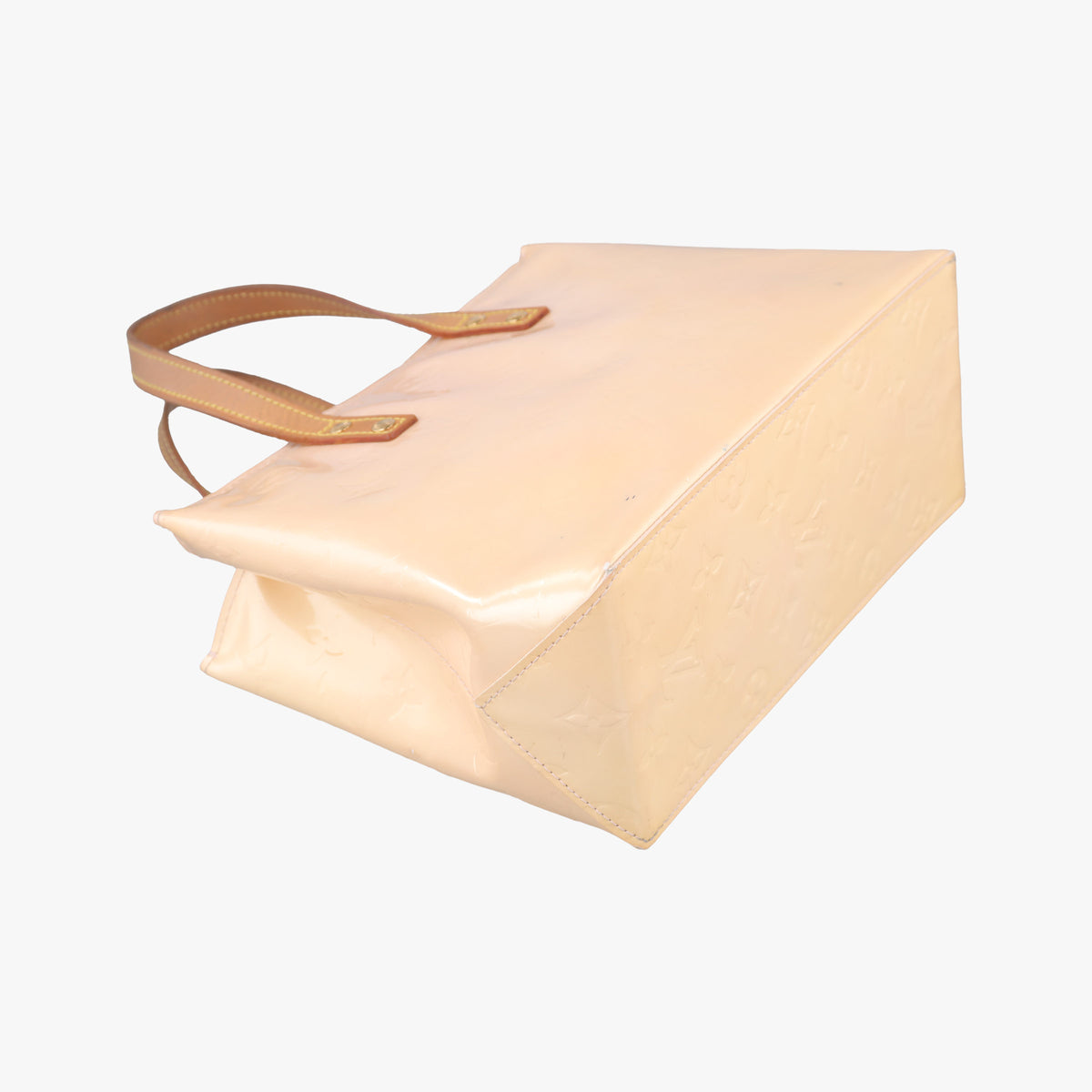Secondhand Louis Vuitton Reade PM Beige Vernis M91144 handbag | stylenewstar