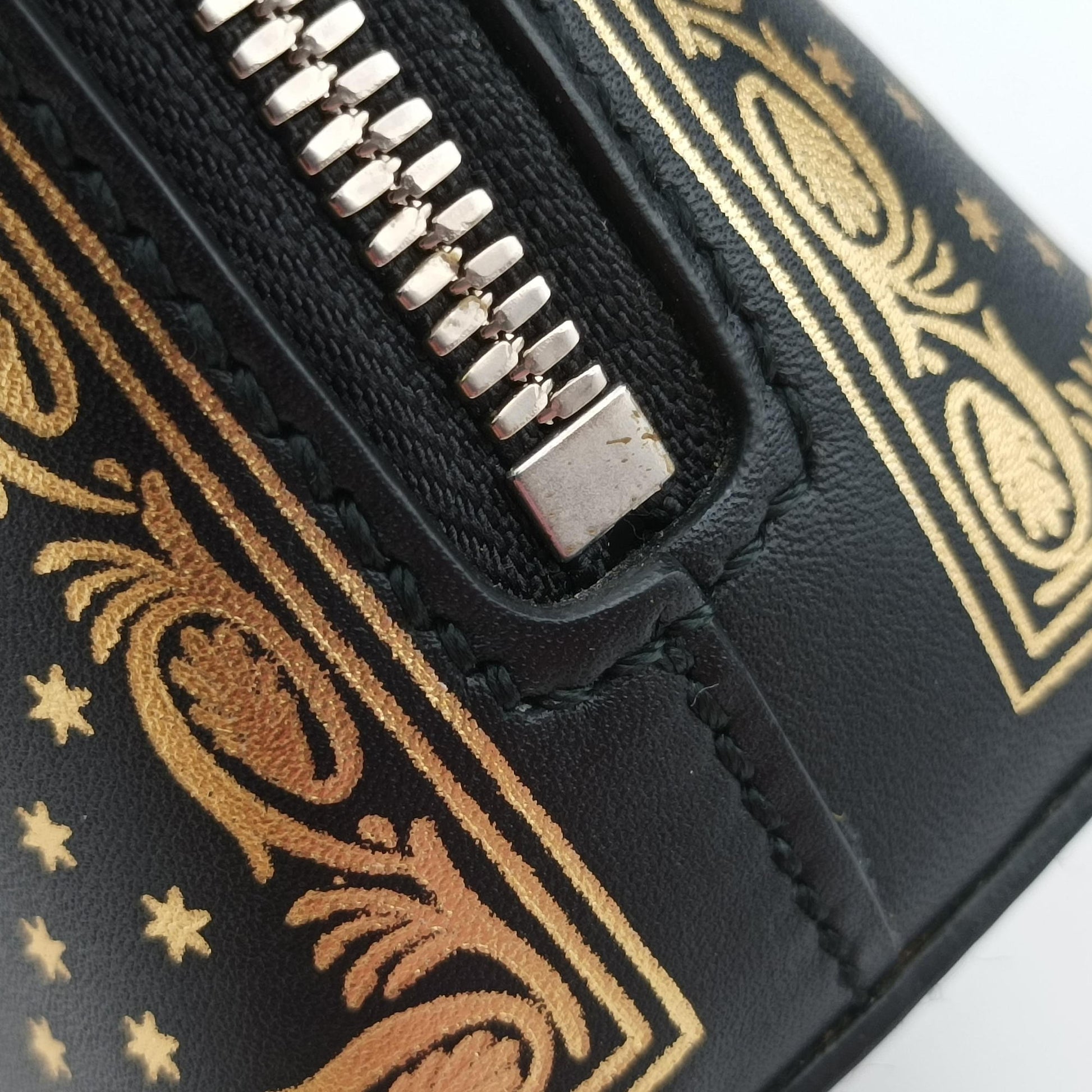 SEGA collaboration GUCCY print Black Leather 511189 G023947496セガ コラボ GUCCYプリント ブラック レザー 511189 G023947496