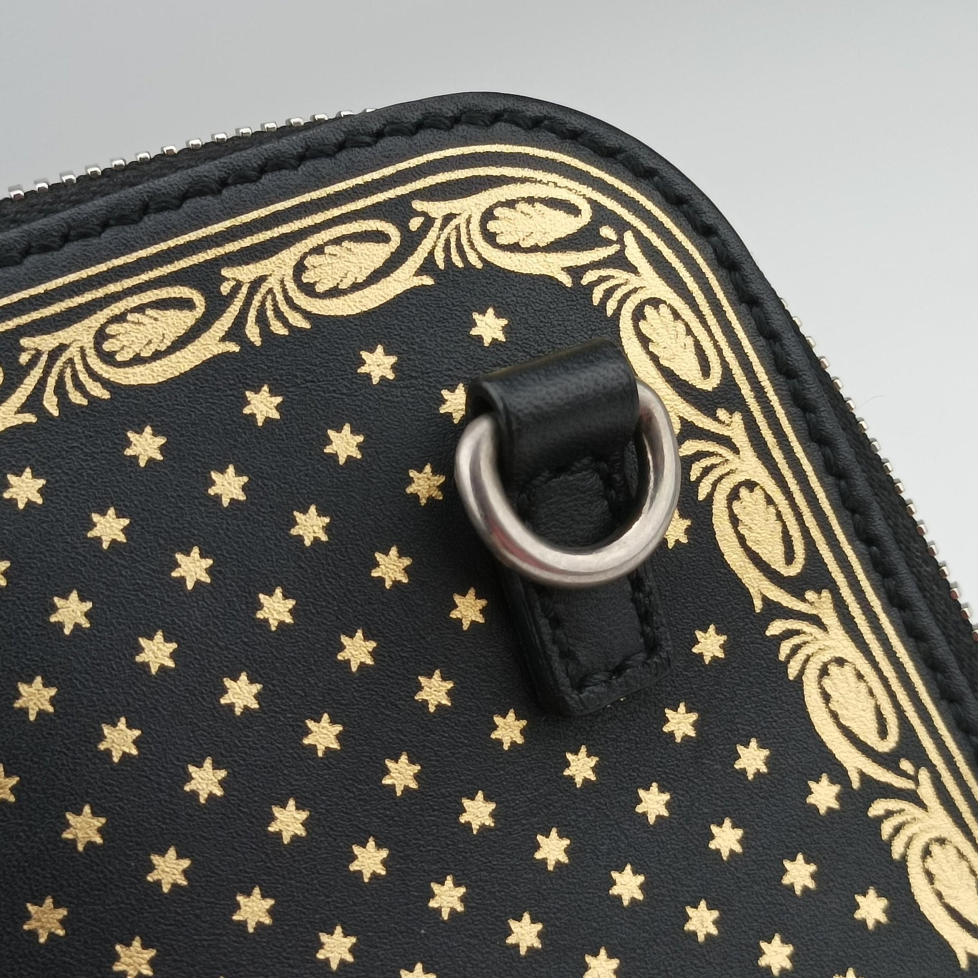 SEGA collaboration GUCCY print Black Leather 511189 G023947496セガ コラボ GUCCYプリント ブラック レザー 511189 G023947496