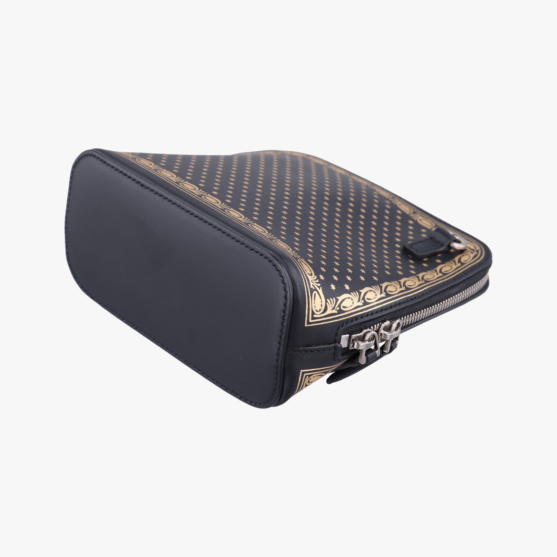SEGA collaboration GUCCY print Black Leather 511189 G023947496セガ コラボ GUCCYプリント ブラック レザー 511189 G023947496