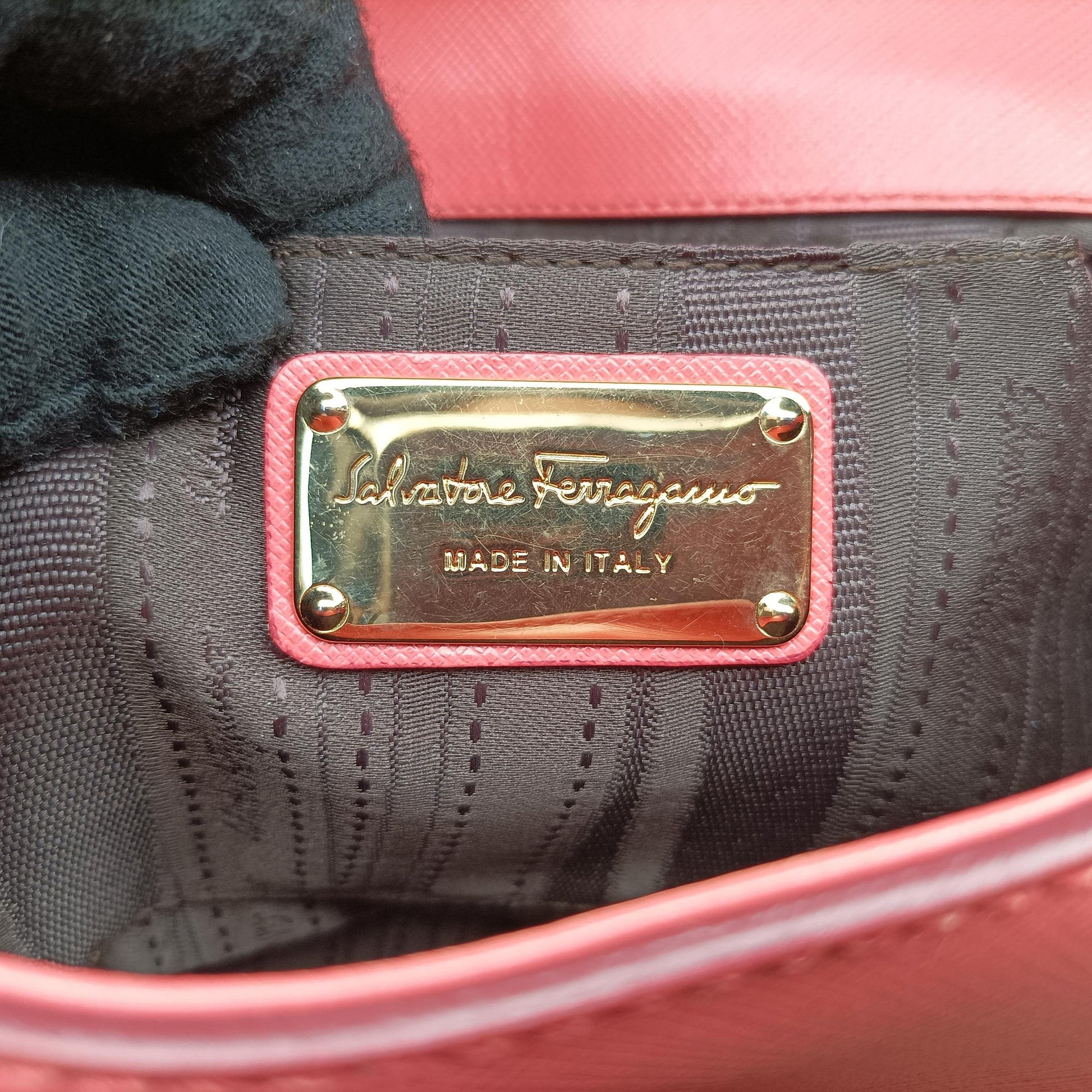 Gancini Pink Leather AU-21/B723ガンチーニ ピンク レザー AU-21/B723