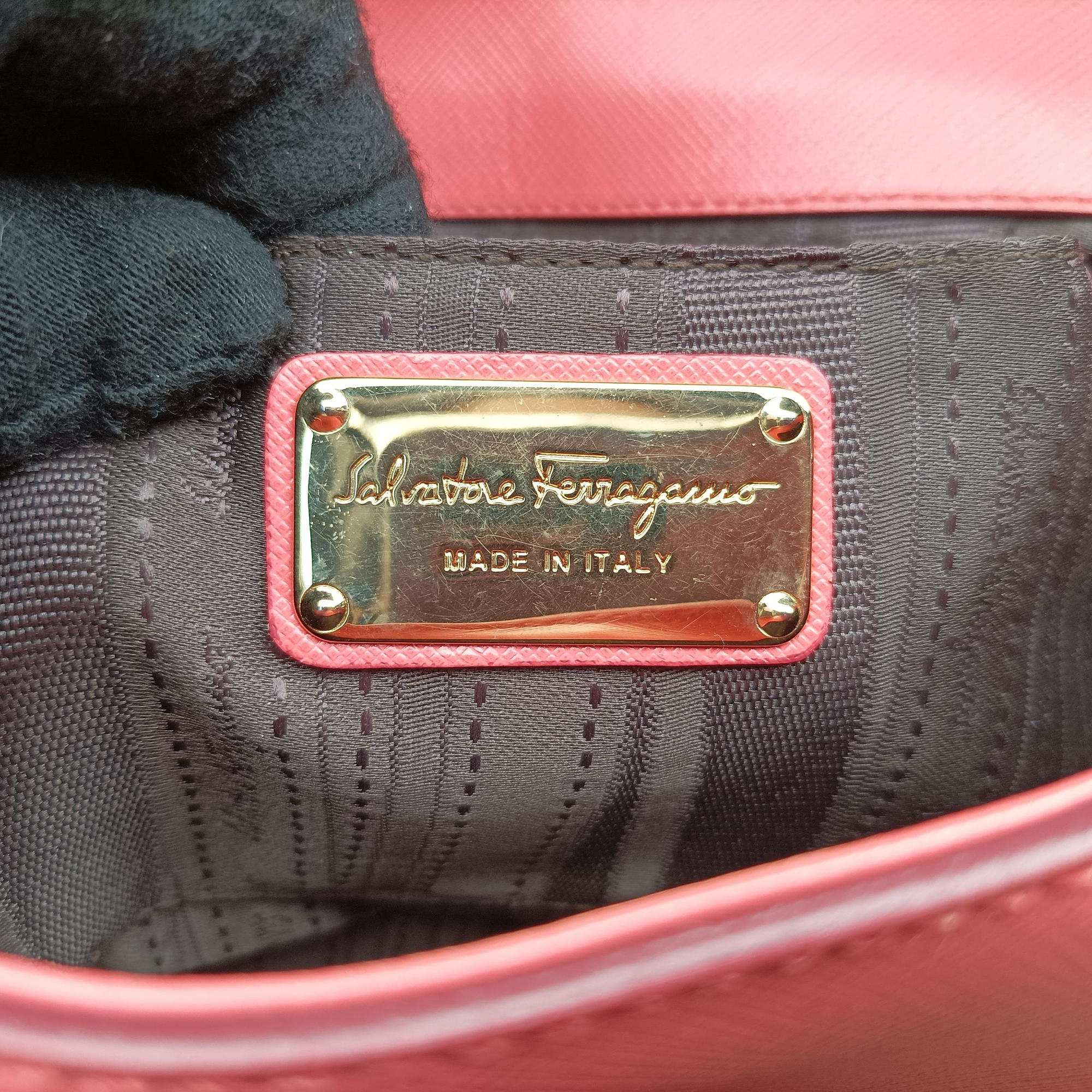 Gancini Pink Leather AU-21/B723ガンチーニ ピンク レザー AU-21/B723