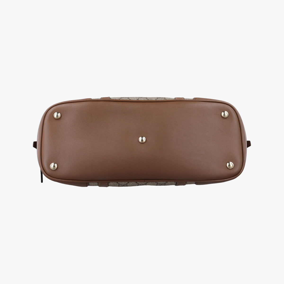 GG SUPREME DOME BEIGE×BROWN PVC coated canvas×Leather 309617 F014611272GGスプリーム ドーム ベージュ×ブラウン PVCコーティングキャンバス×レザー 309617 F014611272