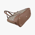 GG SUPREME DOME BEIGE×BROWN PVC coated canvas×Leather 309617 F014611272GGスプリーム ドーム ベージュ×ブラウン PVCコーティングキャンバス×レザー 309617 F014611272
