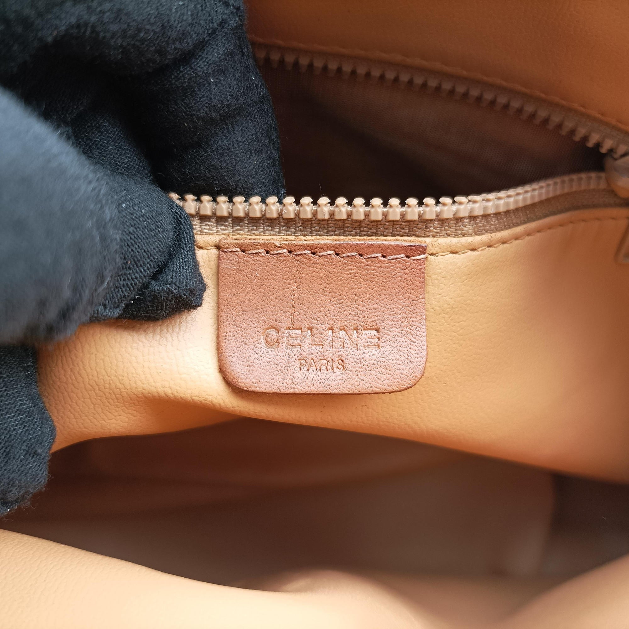 Macadam pattern Beige×brown PVC-coated canvas×leather M08マカダム柄 ベージュ×ブラウン PVCコーティングキャンバス×レザー M08