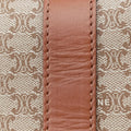Macadam pattern Beige×brown PVC-coated canvas×leather M08マカダム柄 ベージュ×ブラウン PVCコーティングキャンバス×レザー M08