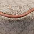 Macadam pattern Beige×brown PVC-coated canvas×leather M08マカダム柄 ベージュ×ブラウン PVCコーティングキャンバス×レザー M08