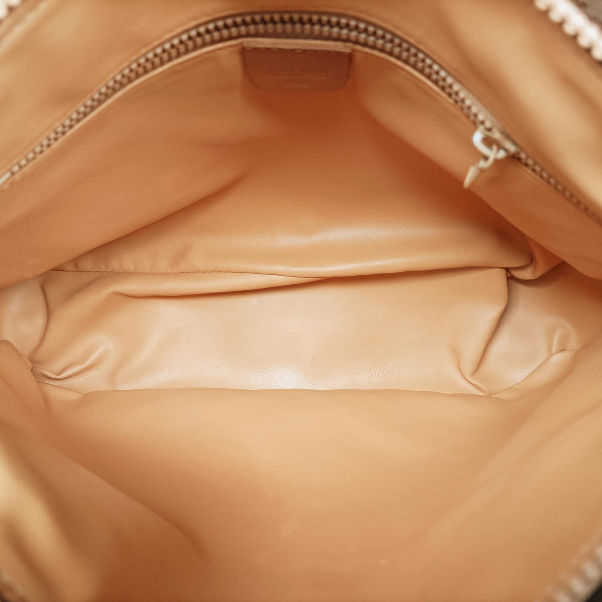 Macadam pattern Beige×brown PVC-coated canvas×leather M08マカダム柄 ベージュ×ブラウン PVCコーティングキャンバス×レザー M08