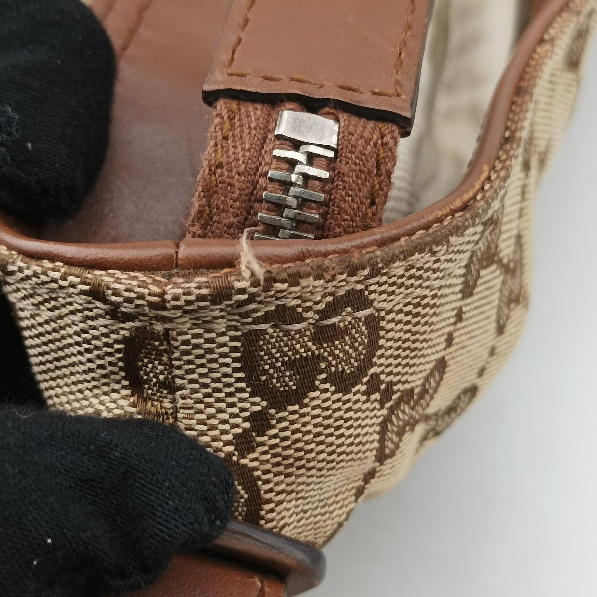 GG Canvas Camel Canvas×Leather 337598 B015701547GGキャンバス キャメル キャンバス×レザー 337598 B015701547