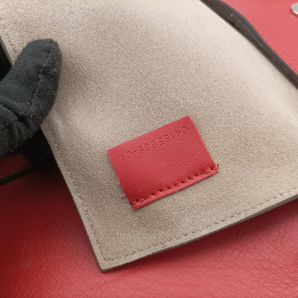 FAYE Red Leather × suede 04185656-04フェイ レッド レザー×スエード 04185656-04