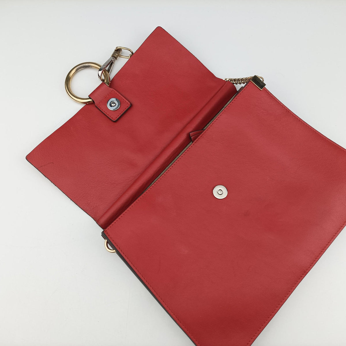 FAYE Red Leather × suede 04185656-04フェイ レッド レザー×スエード 04185656-04
