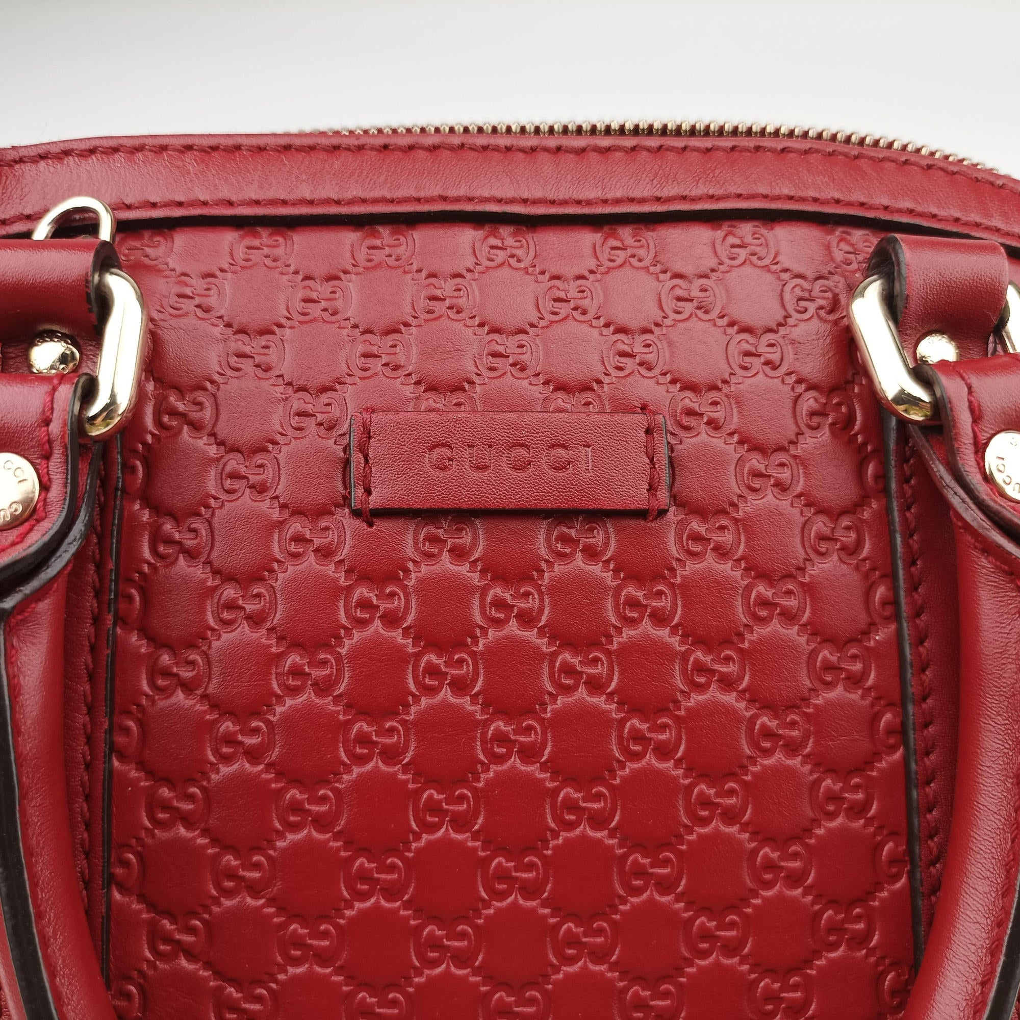 Microguccissima Red Leather 449654 I027483314マイクログッチシマ レッド レザー 449654 I027483314