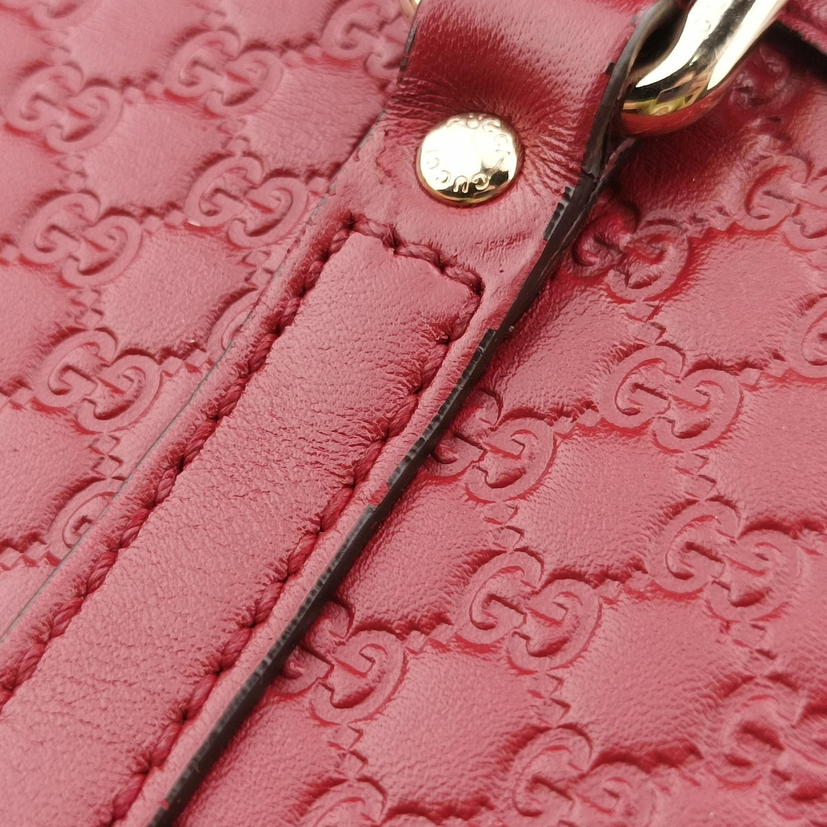 Microguccissima Red Leather 449654 I027483314マイクログッチシマ レッド レザー 449654 I027483314