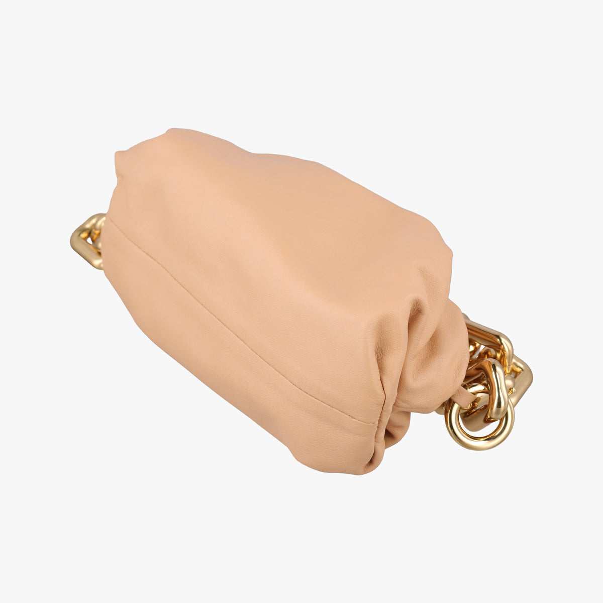 Secondhand Bottega Veneta The Chain Pouch Camel lambskin  shoulderbag | stylenewstar