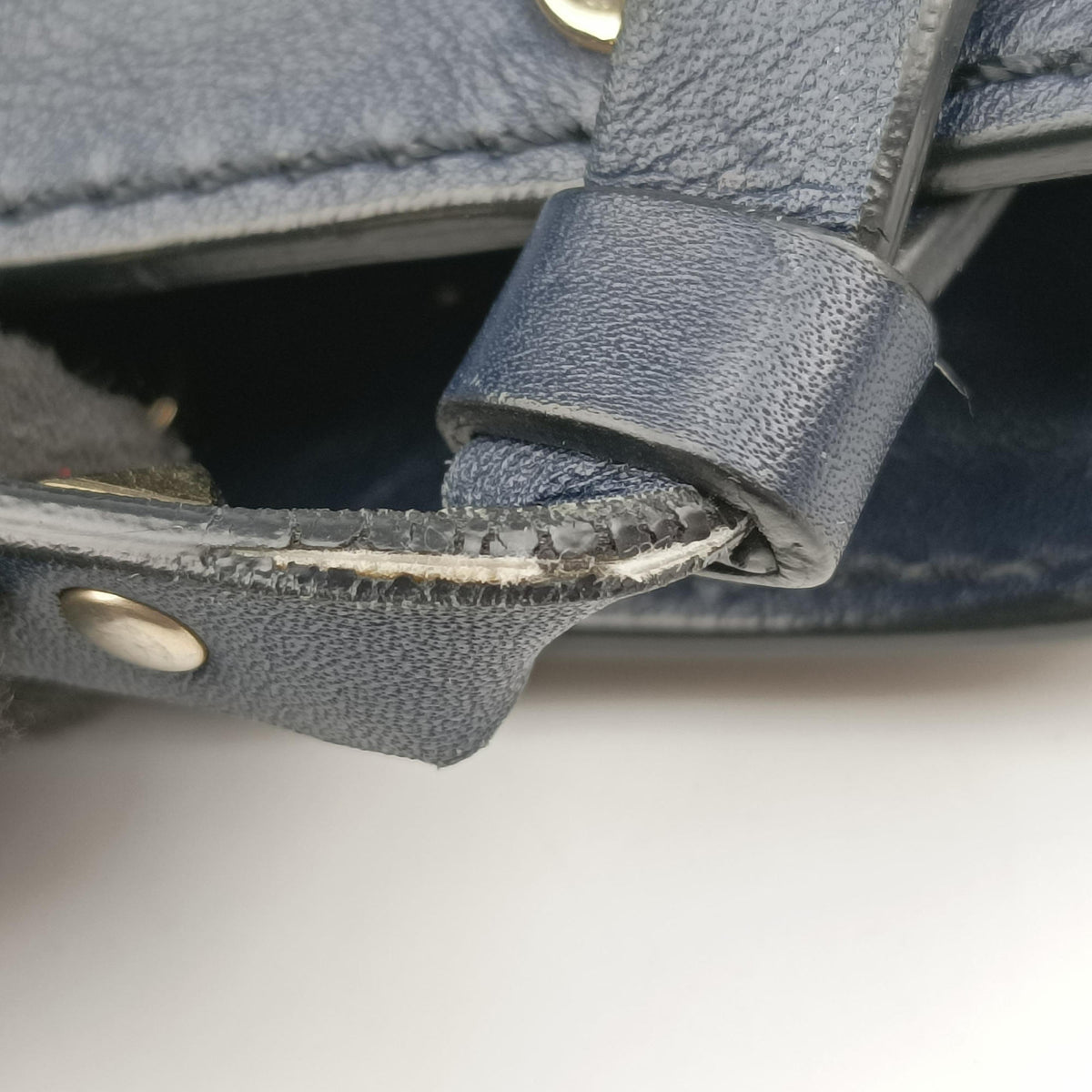 Rockstud Blue Leather Lot number unknownロックスタッズ ブルー レザー 製番不明