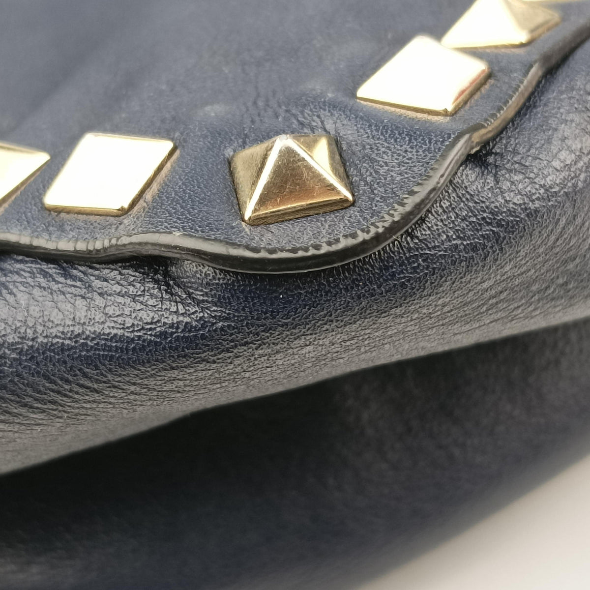 Rockstud Blue Leather Lot number unknownロックスタッズ ブルー レザー 製番不明