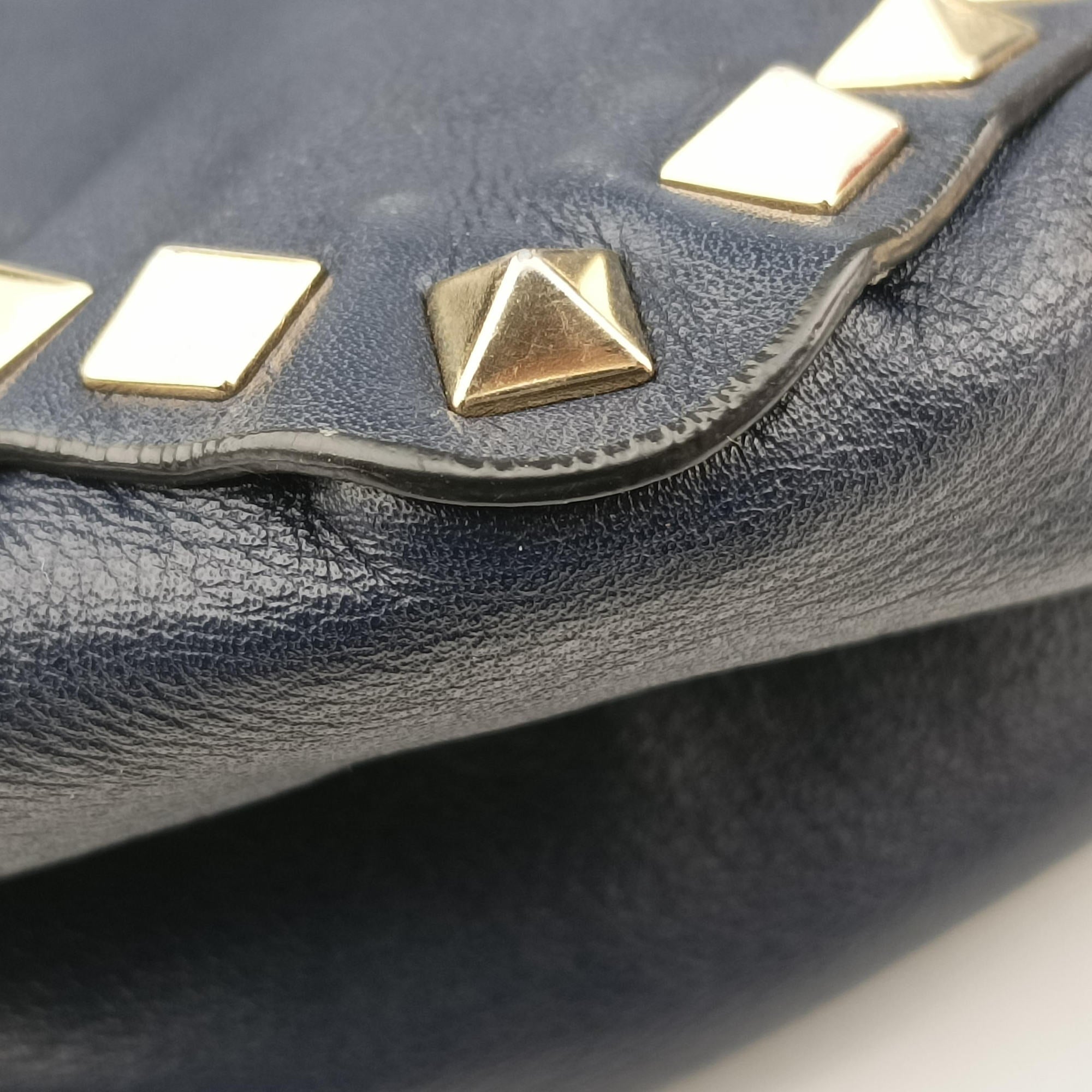 Rockstud Blue Leather Lot number unknownロックスタッズ ブルー レザー 製番不明