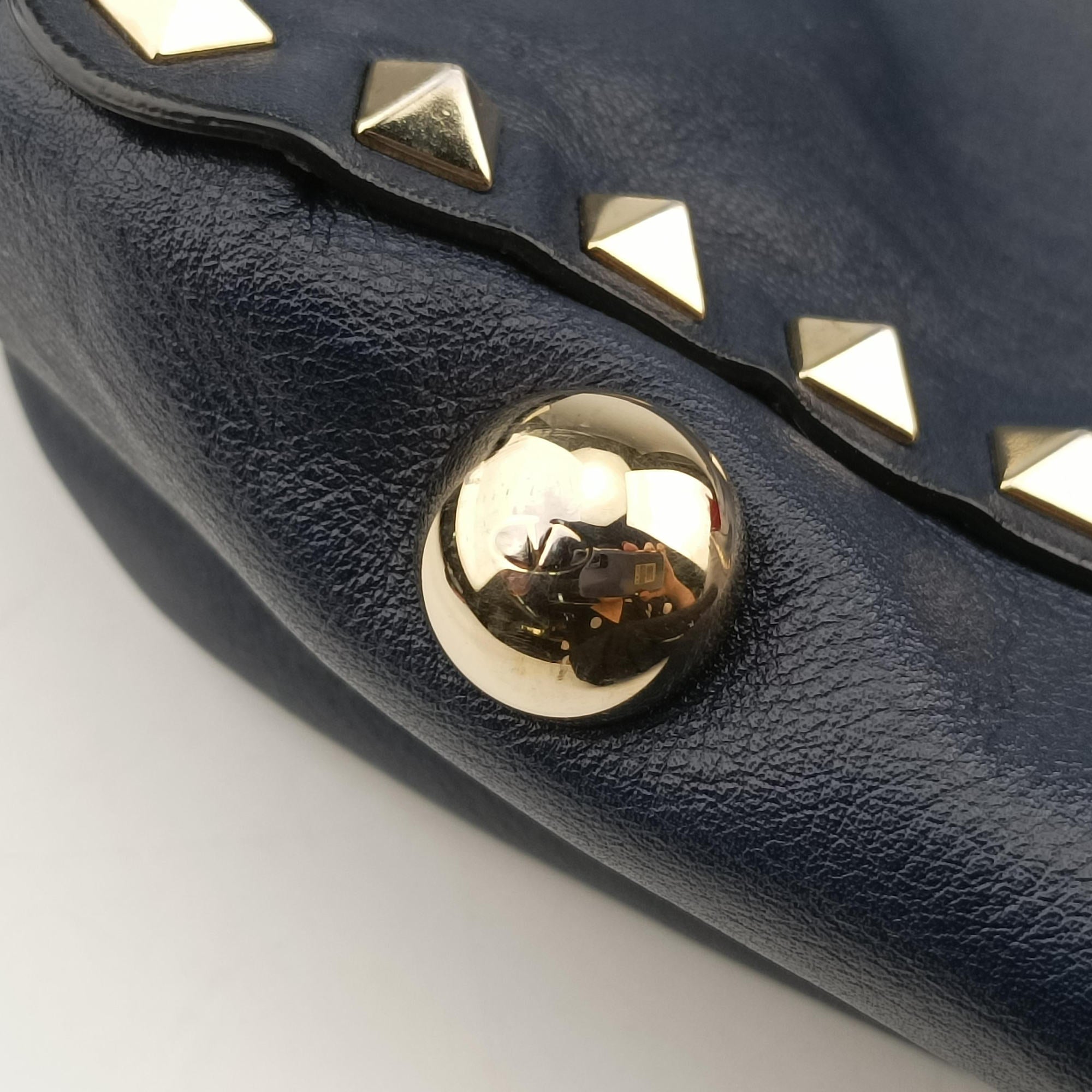 Rockstud Blue Leather Lot number unknownロックスタッズ ブルー レザー 製番不明