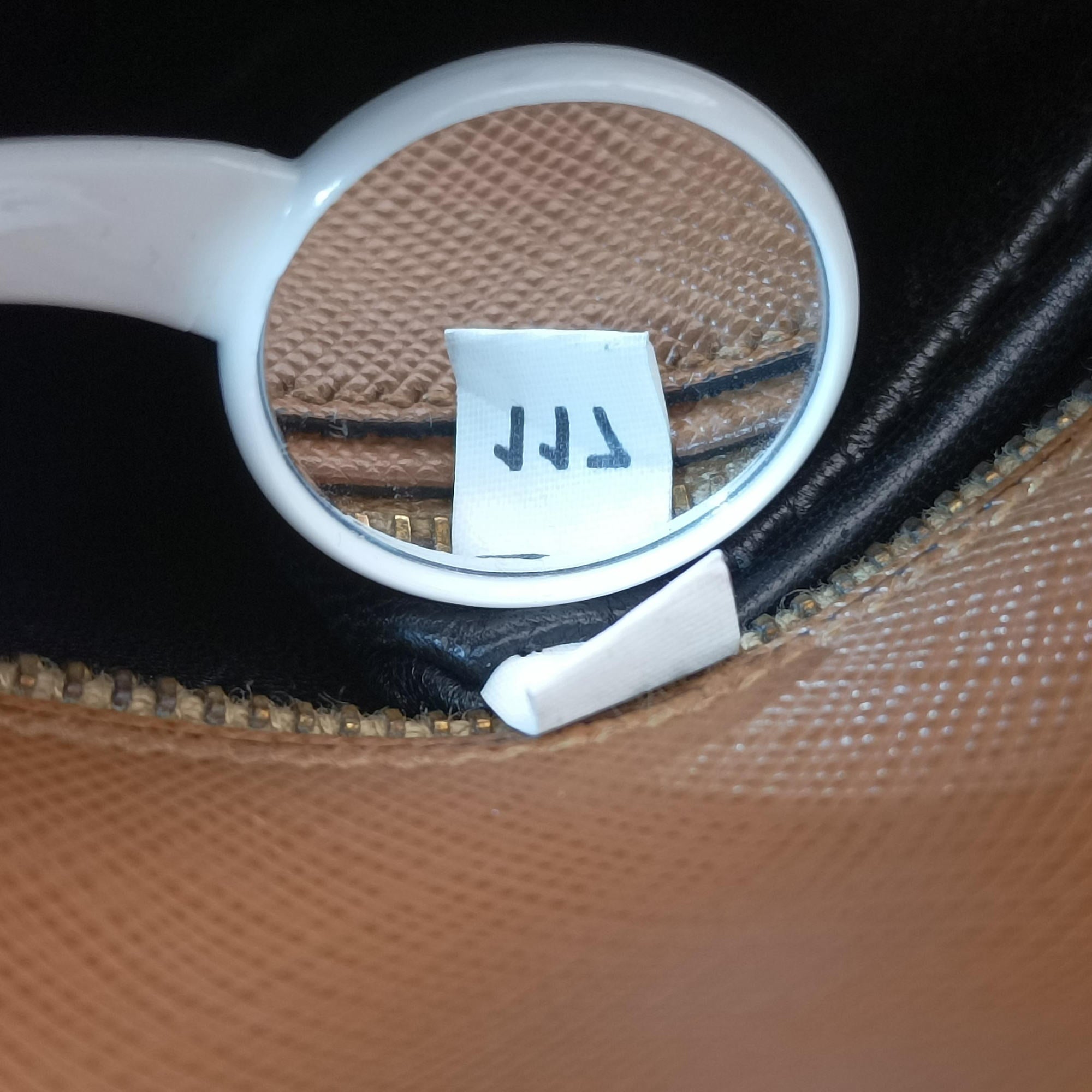 Bicolor Box Brown×White Saffiano Leather 117バイカラーボックス ブラウン×ホワイト サフィアーノレザー 117