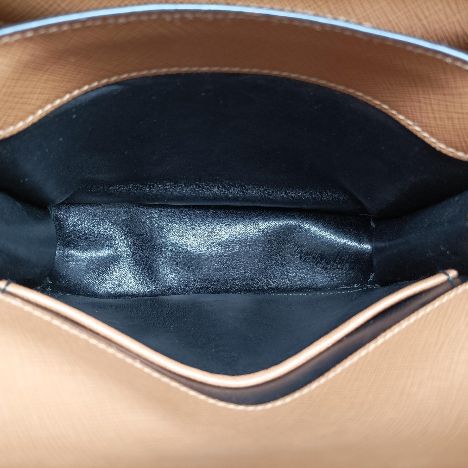 Bicolor Box Brown×White Saffiano Leather 117バイカラーボックス ブラウン×ホワイト サフィアーノレザー 117