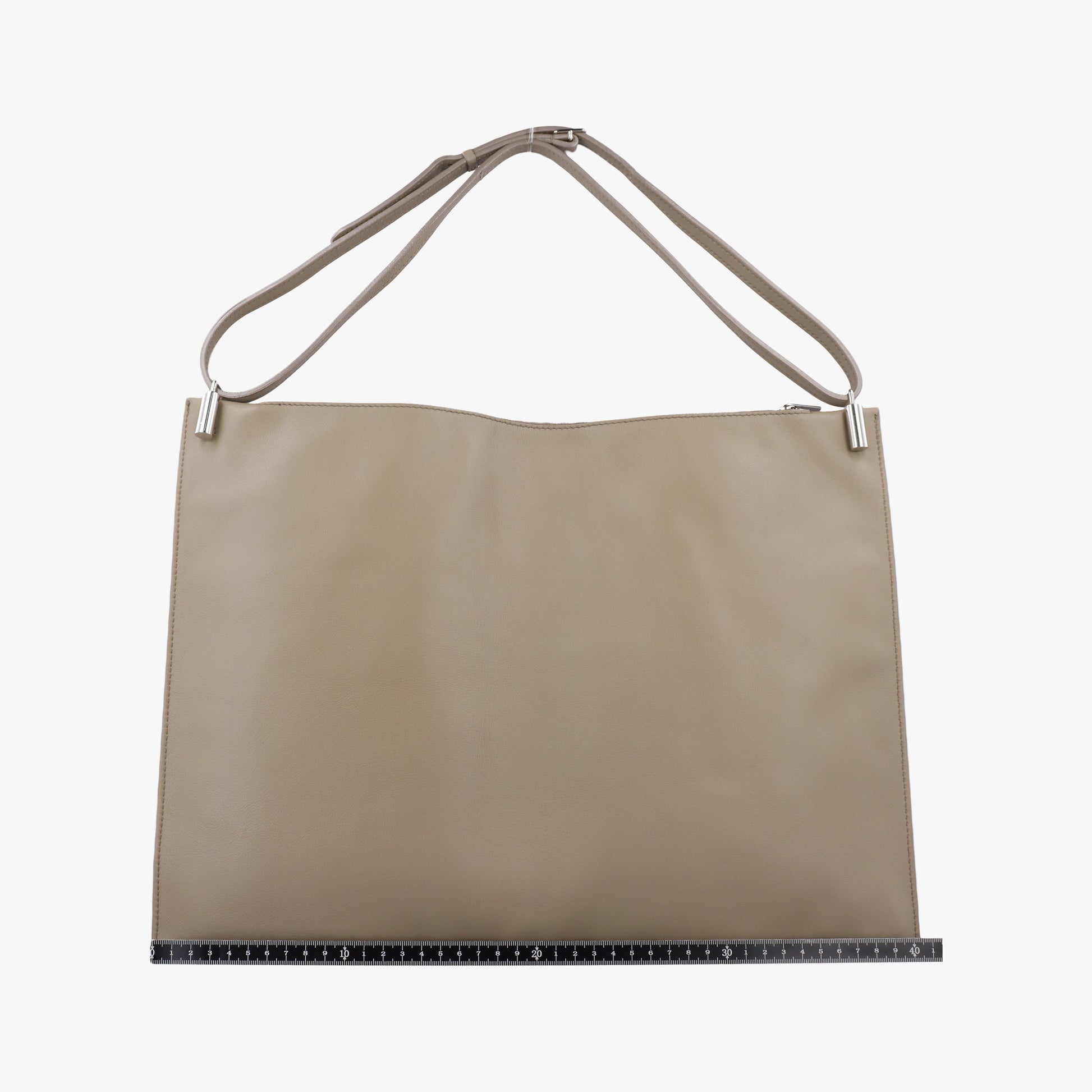 Pre-owned Celine Fortune cookie khaki Leather  shoulderbag | stylenewstar