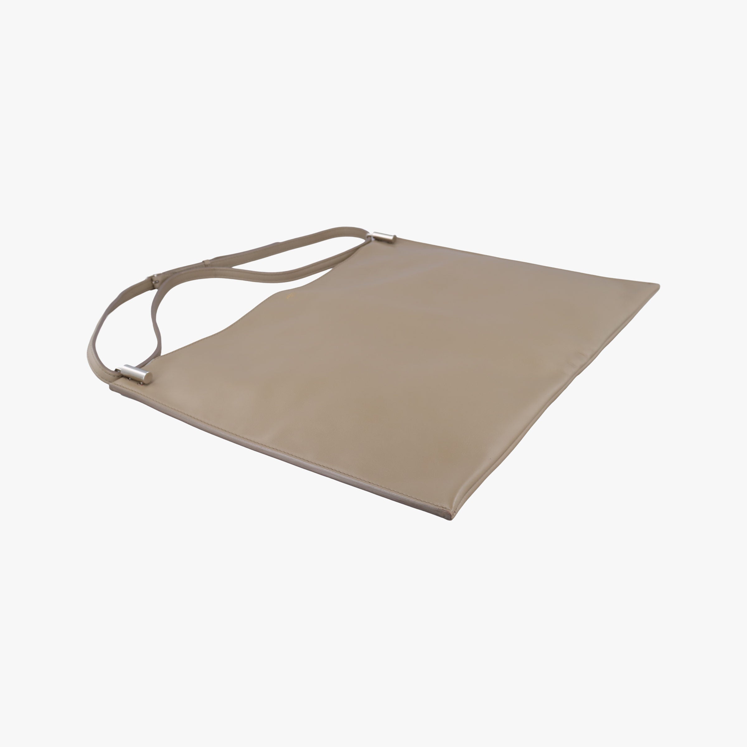 Pre-owned Celine Fortune cookie khaki Leather  shoulderbag | stylenewstar