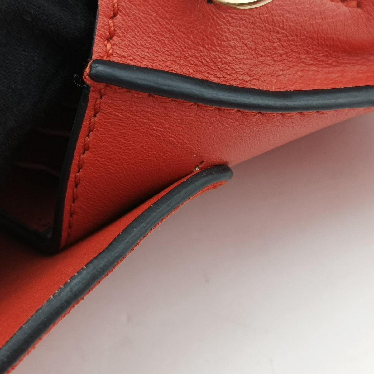 Pre-owned Chloe FAYE Red Suede × leather  shoulderbag | stylenewstar