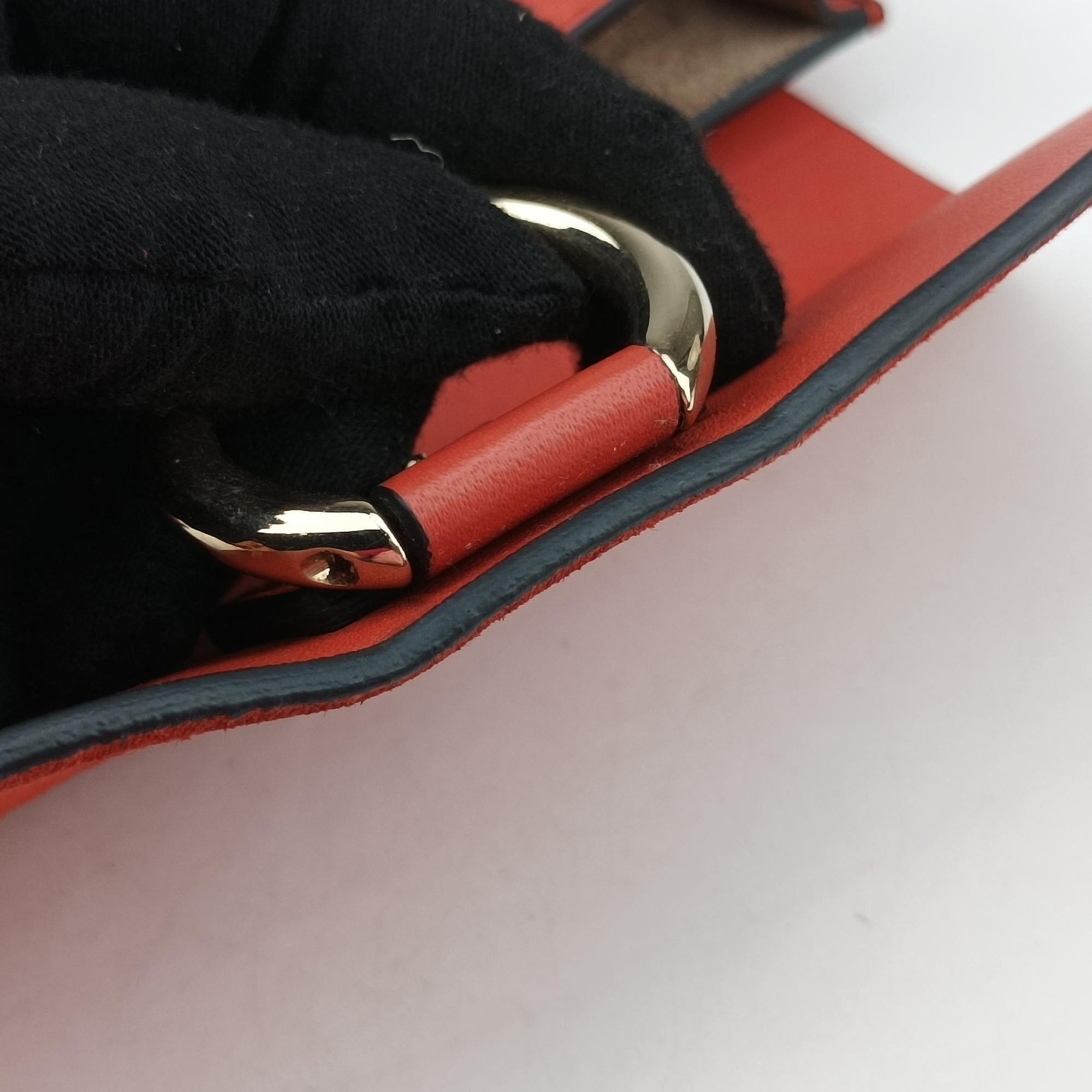 Pre-owned Chloe FAYE Red Suede × leather  shoulderbag | stylenewstar