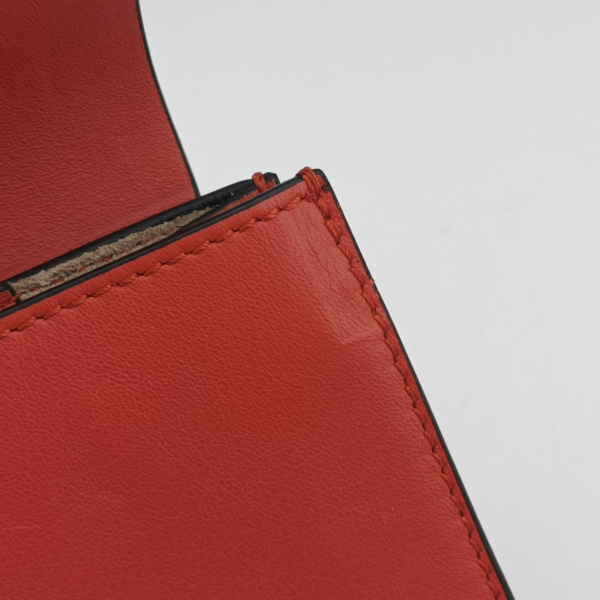 Pre-owned Chloe FAYE Red Suede × leather  shoulderbag | stylenewstar