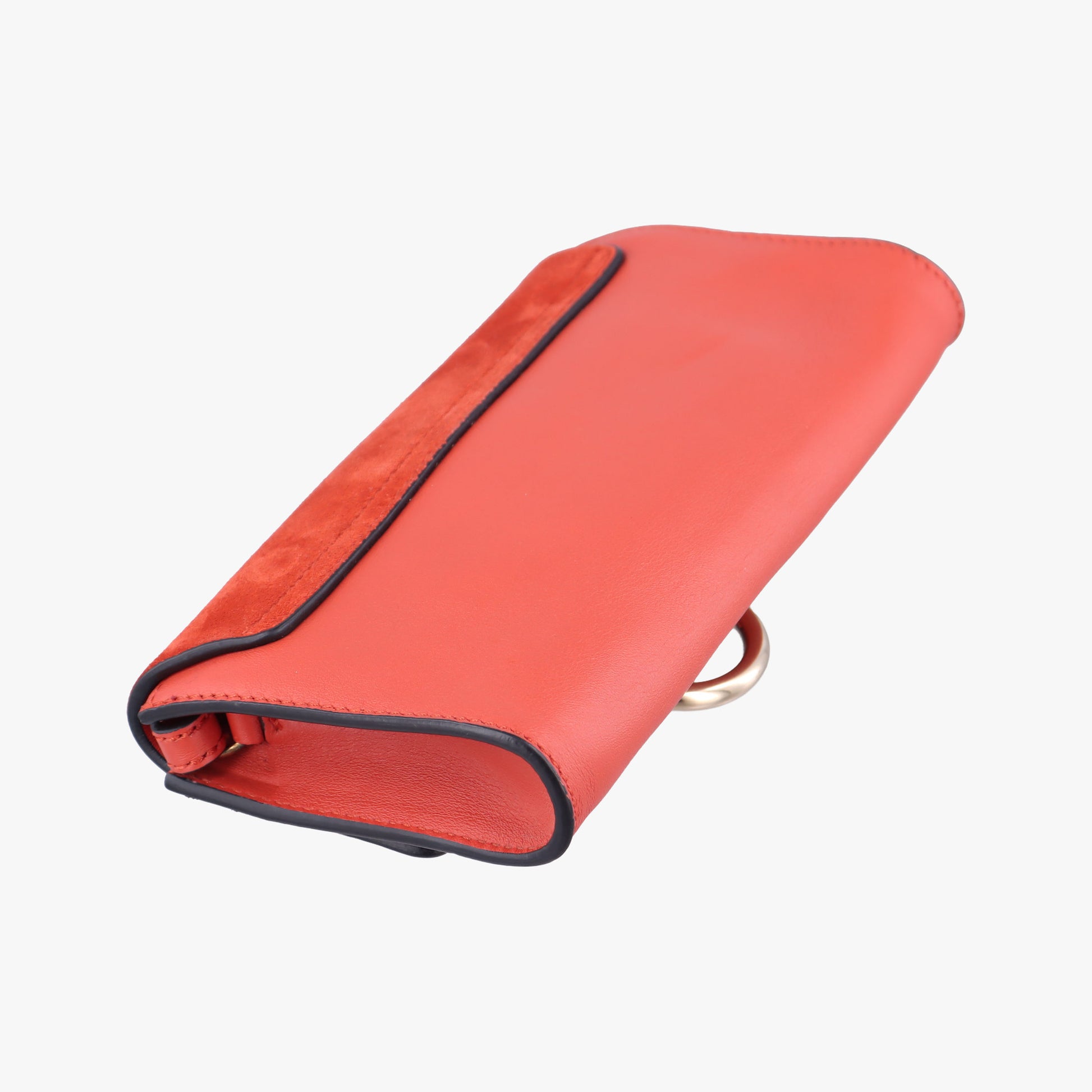 Pre-owned Chloe FAYE Red Suede × leather  shoulderbag | stylenewstar