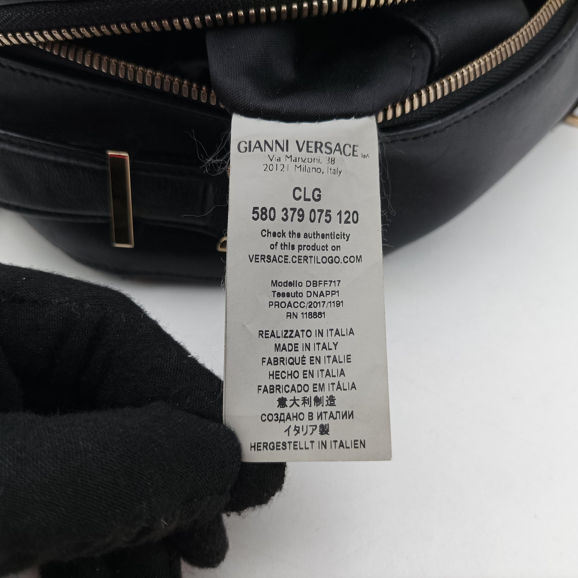La Medusa Black Leather CLG580 379 075 120ラ メドゥーサ ブラック レザー CLG580 379 075 120