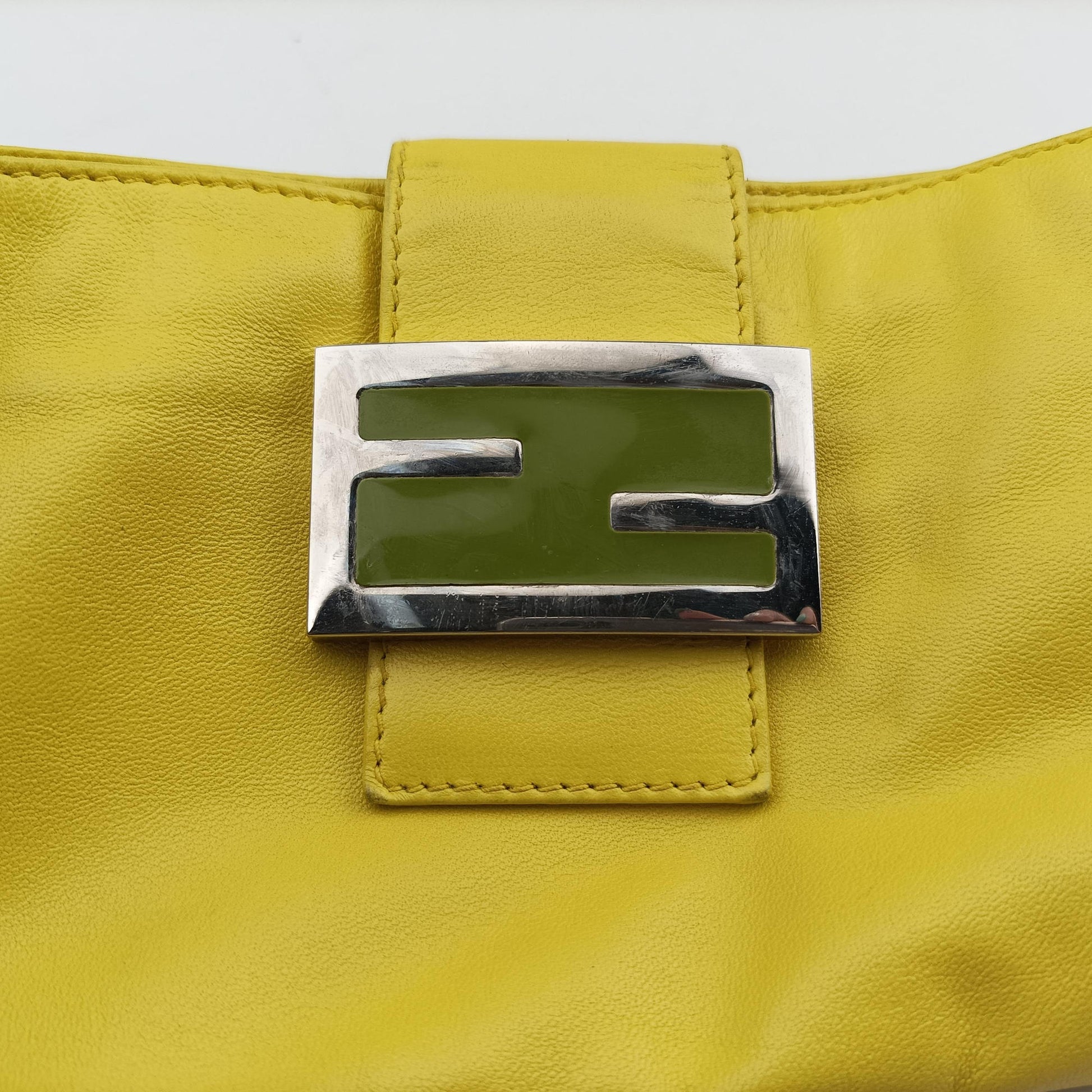 Color Block Baguette Yellow Leather 26685 2354/26685/008パンプキンママバゲット イエロー レザー 26685 2354/26685/008