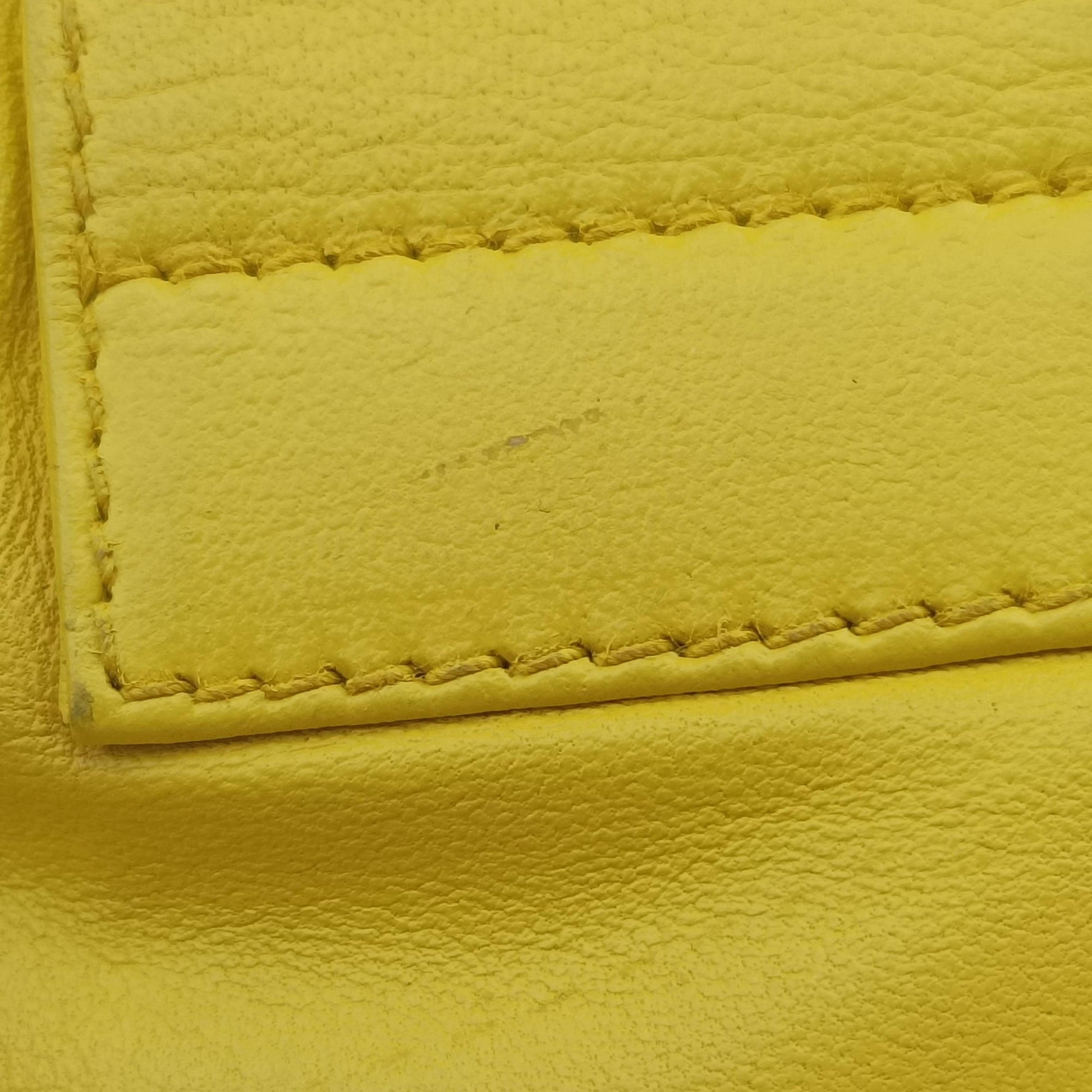 Color Block Baguette Yellow Leather 26685 2354/26685/008パンプキンママバゲット イエロー レザー 26685 2354/26685/008