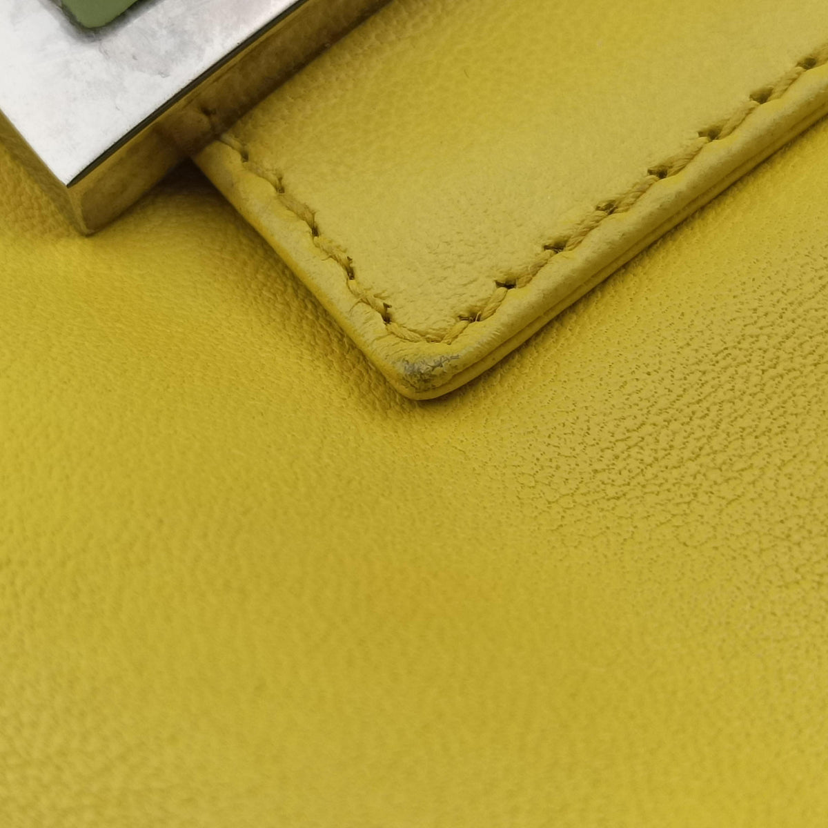 Color Block Baguette Yellow Leather 26685 2354/26685/008パンプキンママバゲット イエロー レザー 26685 2354/26685/008