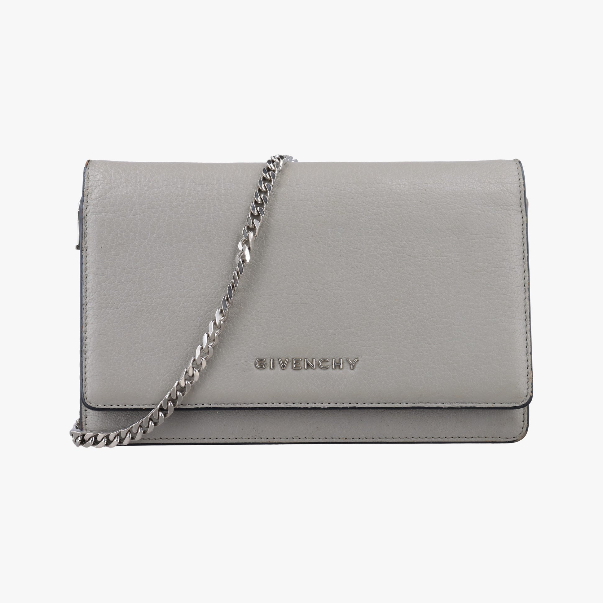 Logo Chain Grey Leather GU0154ロゴチェーン グレー レザー GU0154