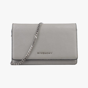 Logo Chain Grey Leather GU0154ロゴチェーン グレー レザー GU0154