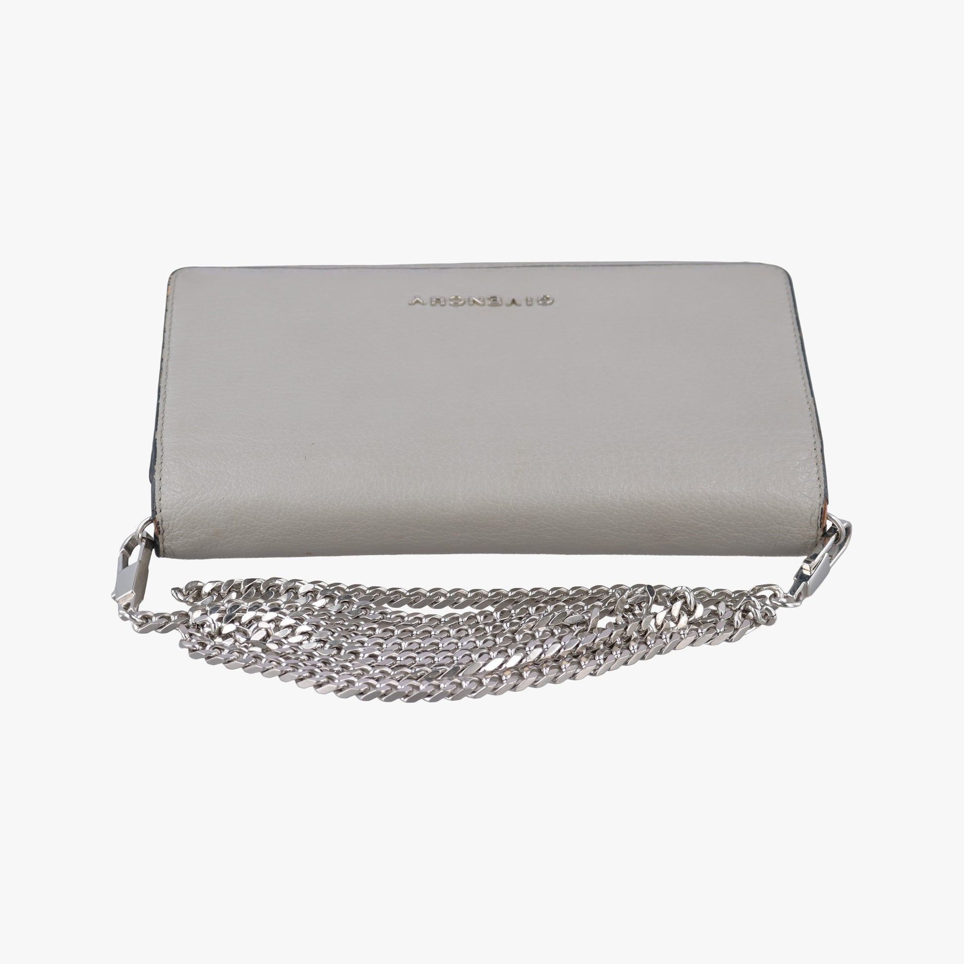 Logo Chain Grey Leather GU0154ロゴチェーン グレー レザー GU0154