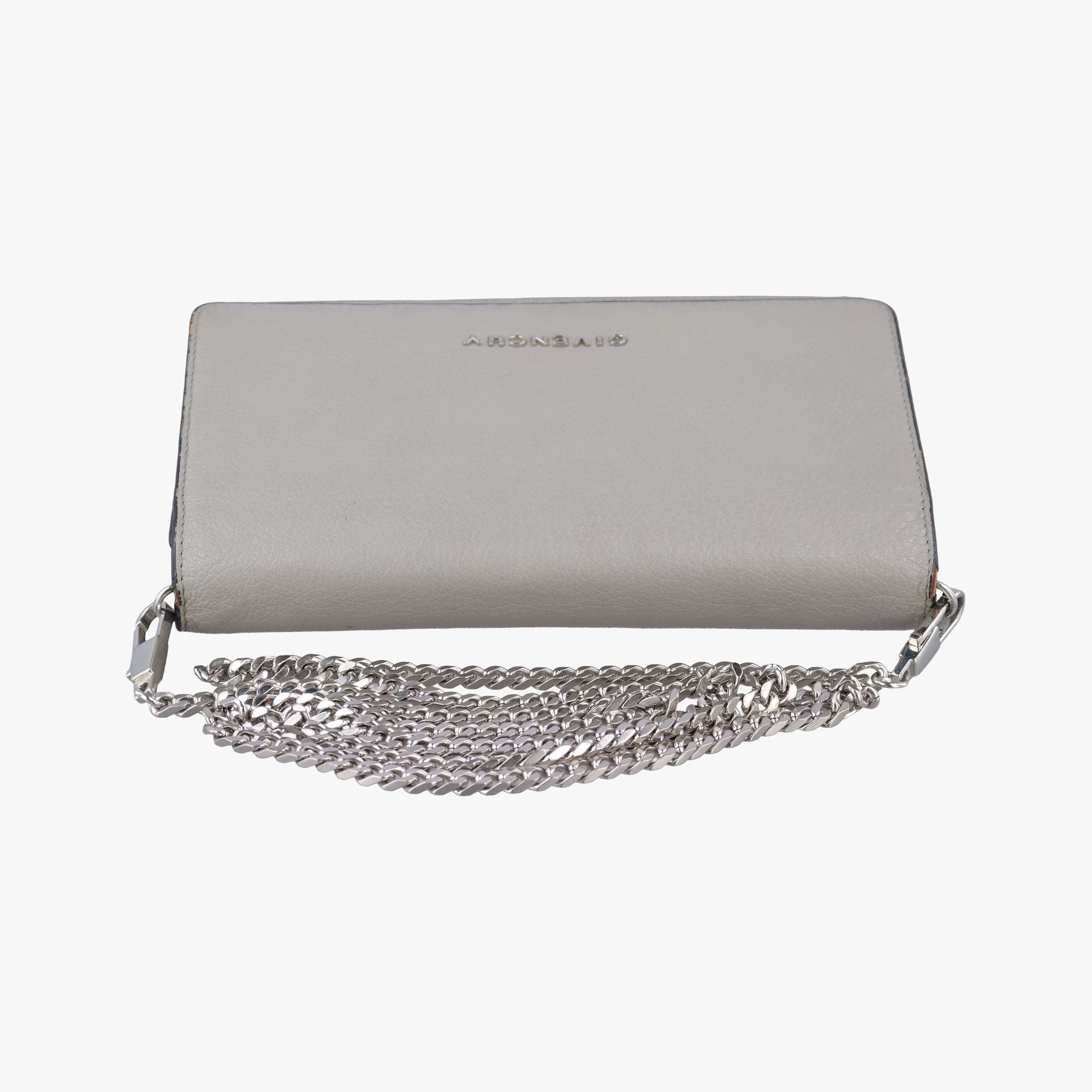 Logo Chain Grey Leather GU0154ロゴチェーン グレー レザー GU0154