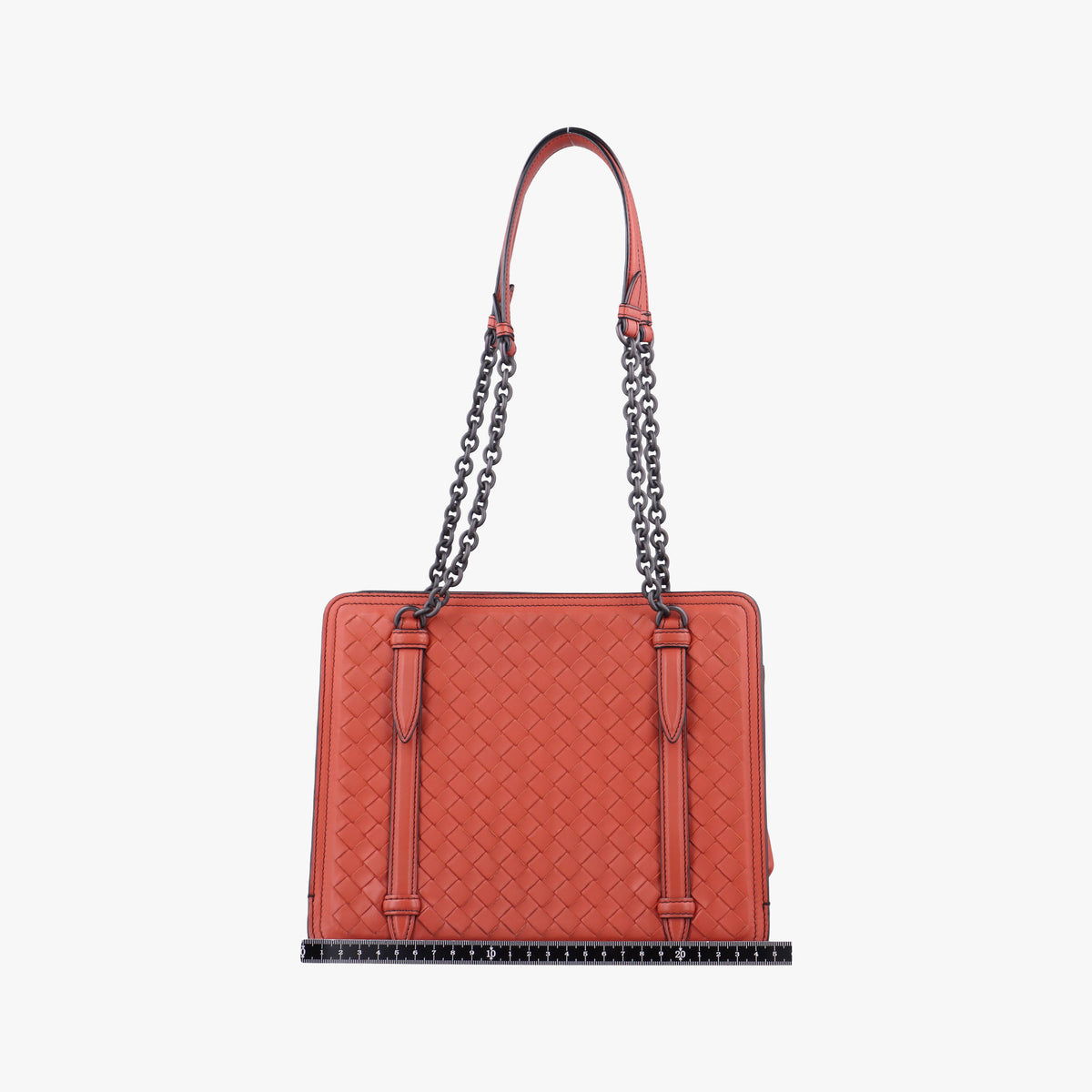 Intrecciato OrangeRed lambskin B04579736Xイントレチャート オレンジレッド ラムスキン B04579736X