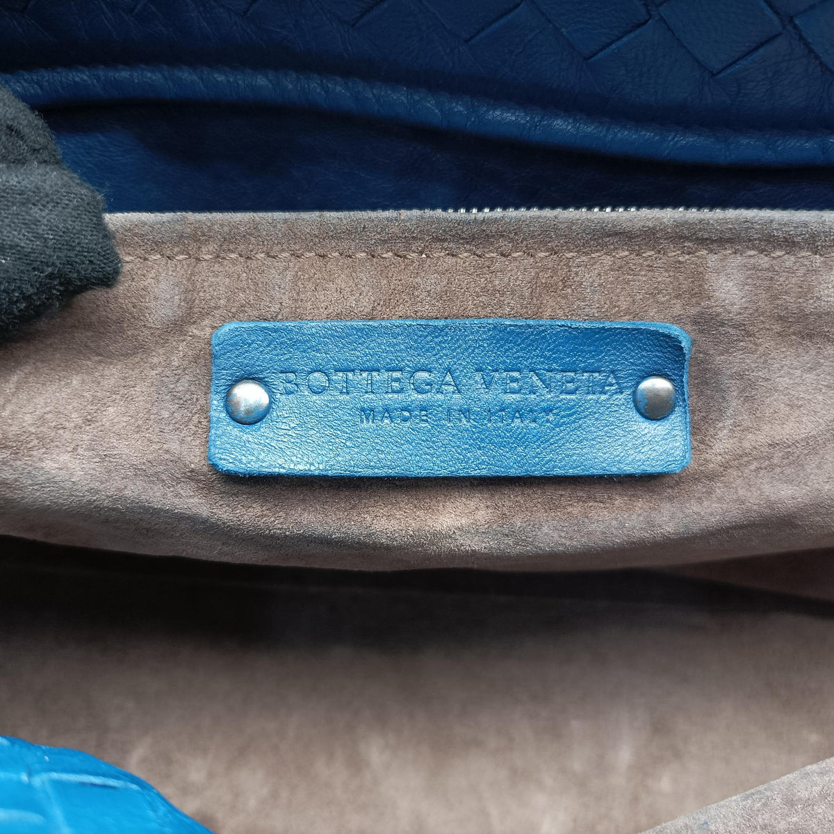 Garuda Intrecciato Blue lambskin 179320 B02918652Vガルダ イントレチャート ブルー ラムスキン 179320 B02918652V