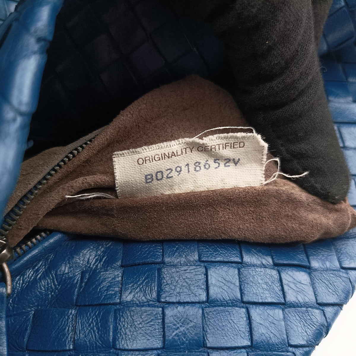 Garuda Intrecciato Blue lambskin 179320 B02918652Vガルダ イントレチャート ブルー ラムスキン 179320 B02918652V