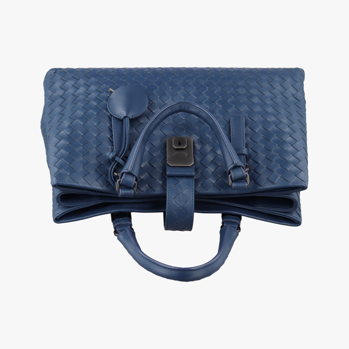 Roma Intrecciato Navy lambskin B06615315Vローマ イントレチャート ネイビー ラムスキン B06615315V