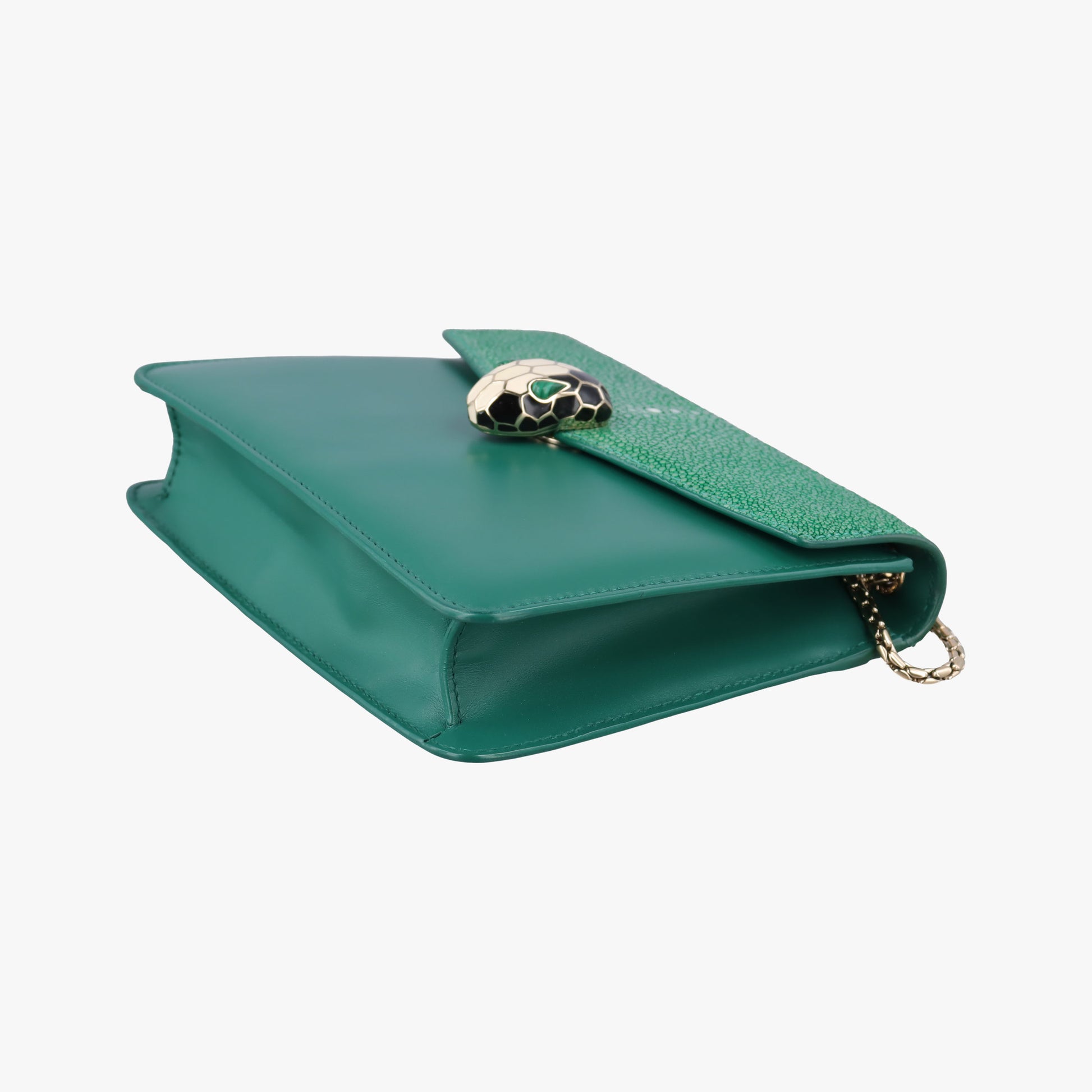 Serpenti Green Galuchat Skin×Leather EK.L17.37035セルペンティ グリーン ガルーシャスキン×レザー EK.L17.37035