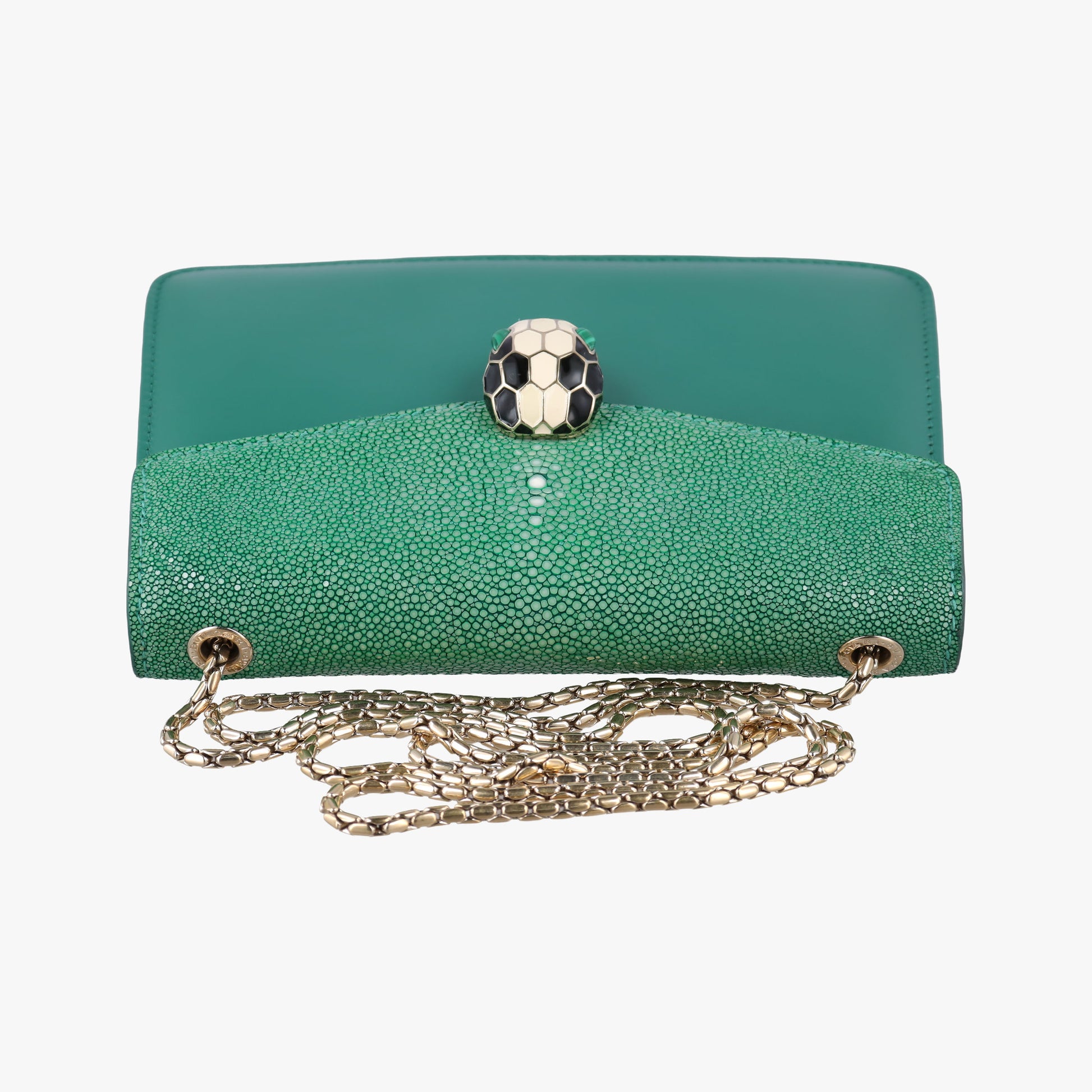 Serpenti Green Galuchat Skin×Leather EK.L17.37035セルペンティ グリーン ガルーシャスキン×レザー EK.L17.37035