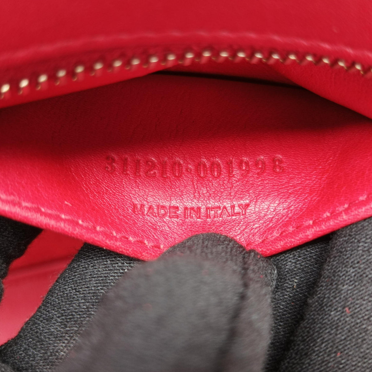 Y Ligne Petit Cabas Red Leather 311210 311210.001998Yライン プチカバス レッド レザー 311210 311210.001998