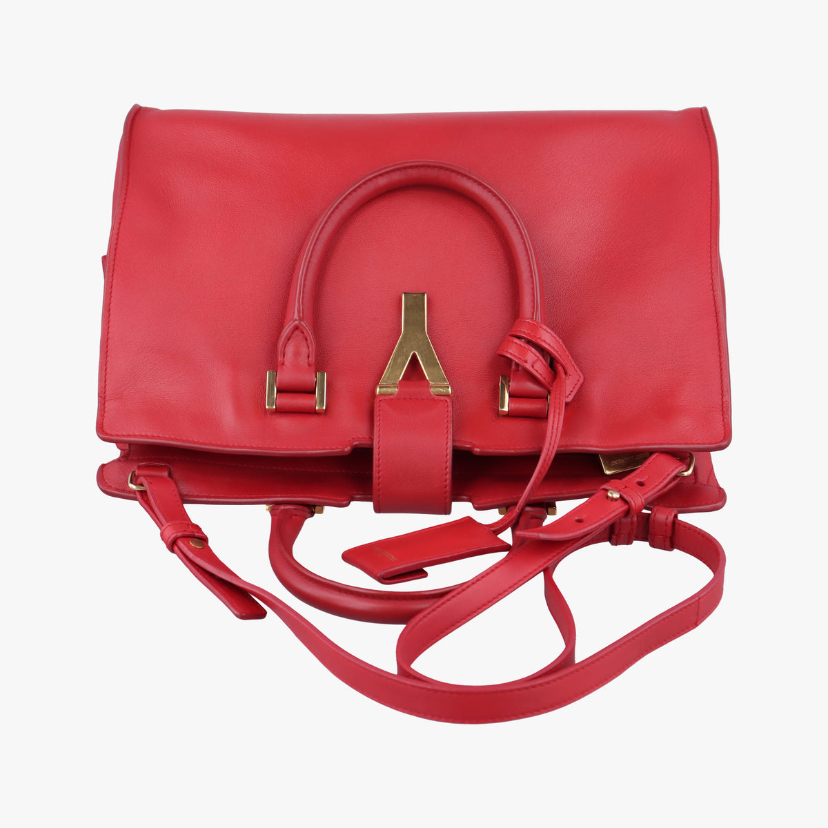 Y Ligne Petit Cabas Red Leather 311210 311210.001998Yライン プチカバス レッド レザー 311210 311210.001998
