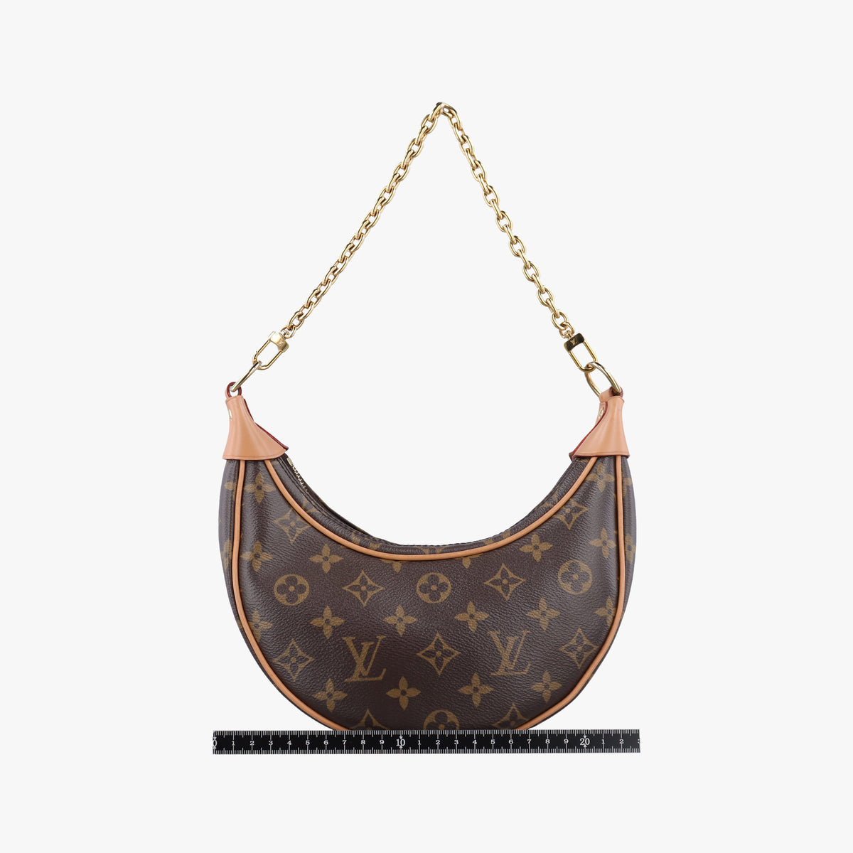 Pre-owned Louis Vuitton LOOP Brown×Beige Monogram Canvas M81098 shoulderbag | stylenewstar